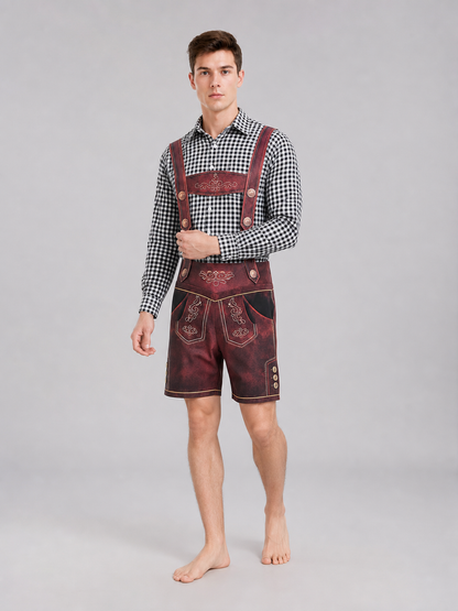 Plaid Long-Sleeve Party Shirt