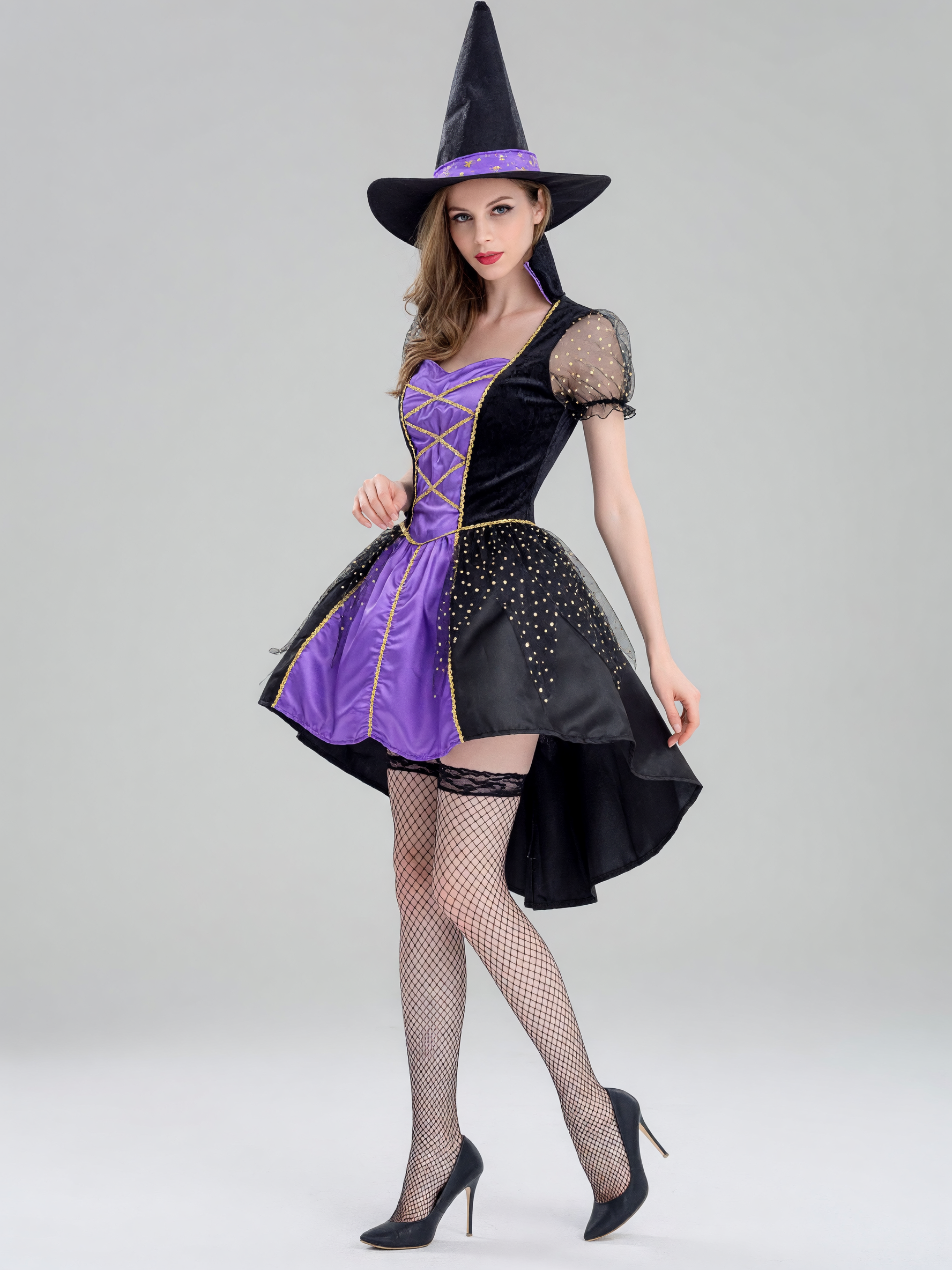 Carnival Costume: Dress and Pointed Hat