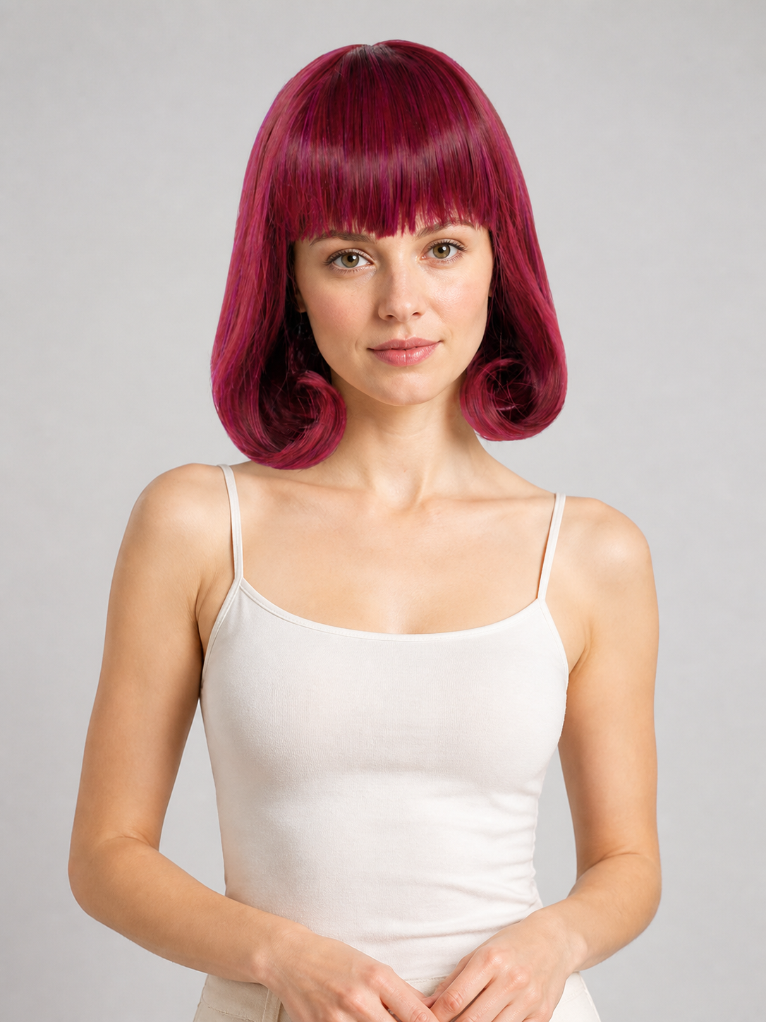 Gradient Bob Wig for Halloween and Cosplay Costume Wigs detail