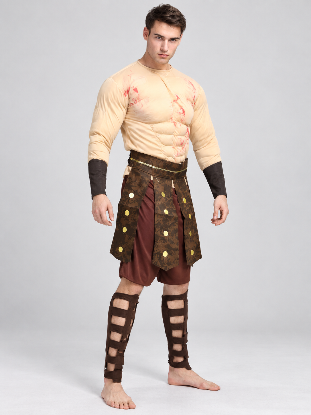 Ancient Roman Warrior Carnival Costume with Bracers Costumes detail