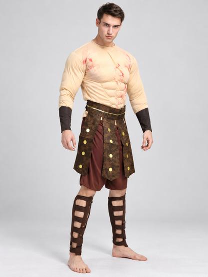 Ancient Roman Warrior Carnival Costume with Bracers Costumes detail