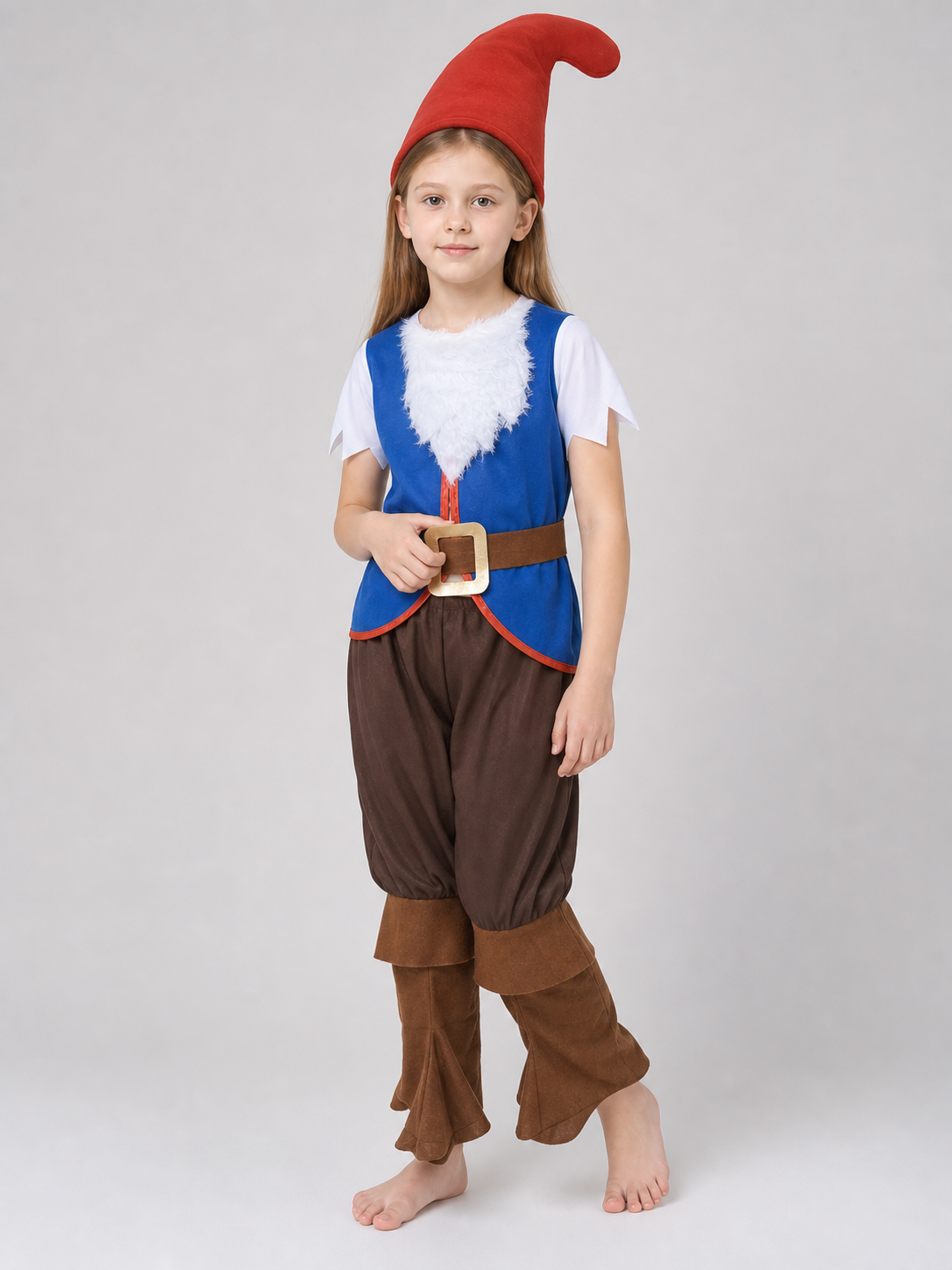 Dwarf costume with beard for parties