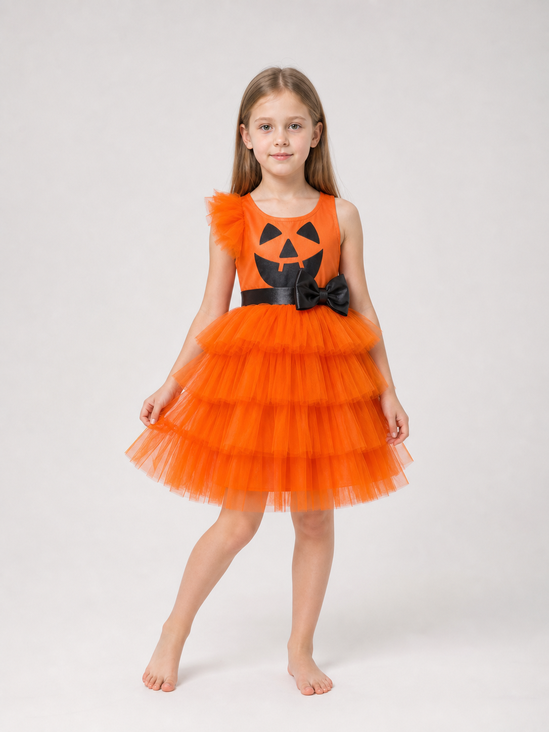Kids' Pumpkin Halloween Costume with Headband