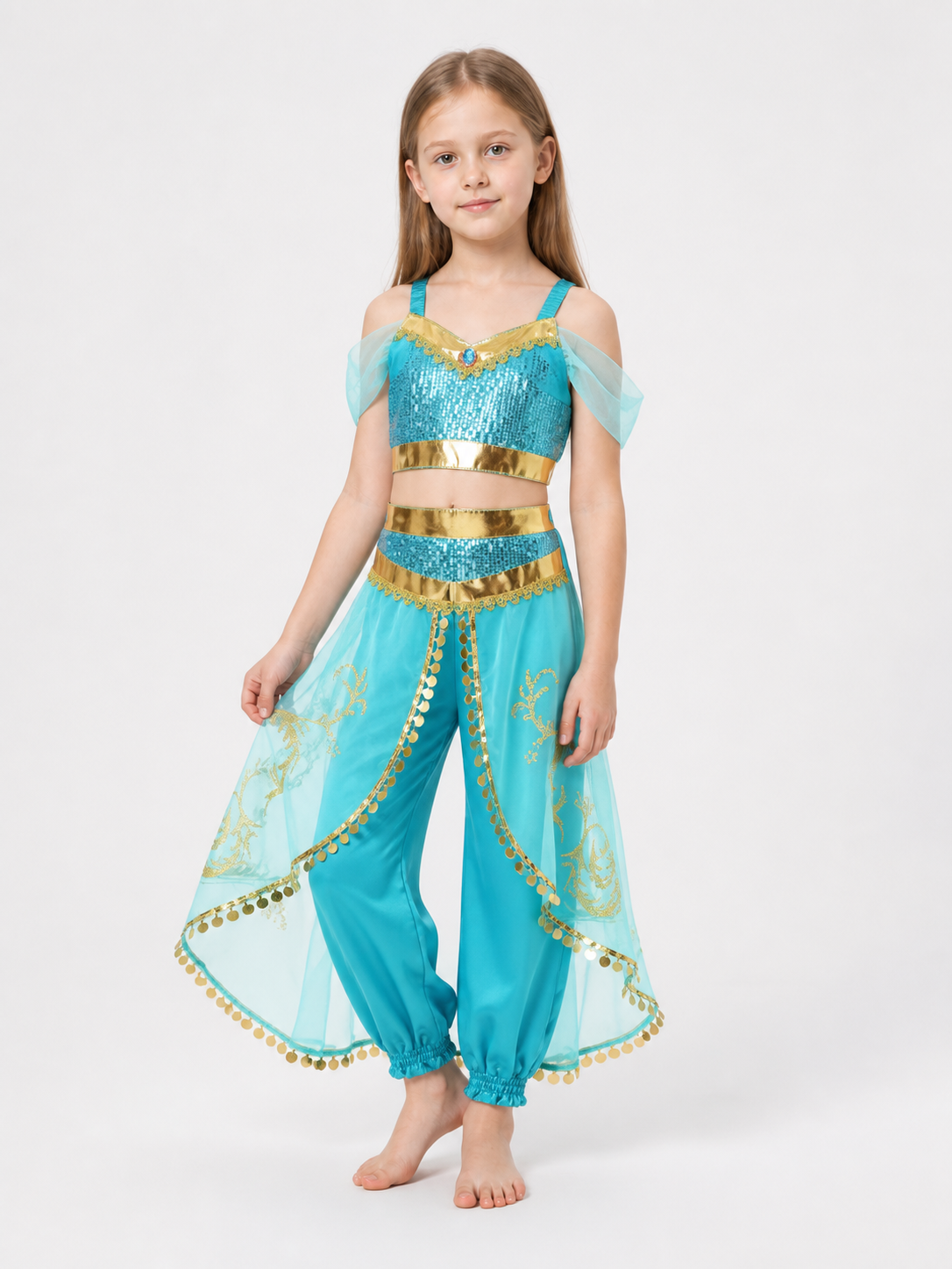 Princess Costume (Top and Pants) for Halloween Costumes detail