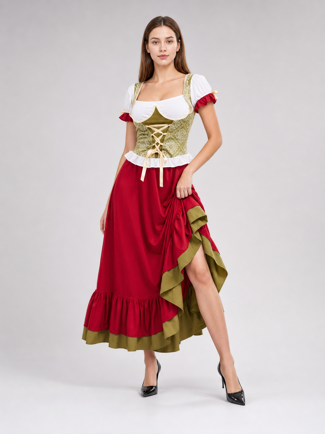 Bavarian-Style Carnival Dress for Oktoberfest