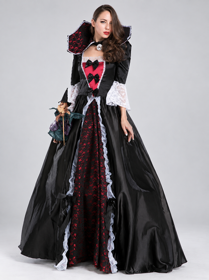 Vampire Costume with Lace and Bows