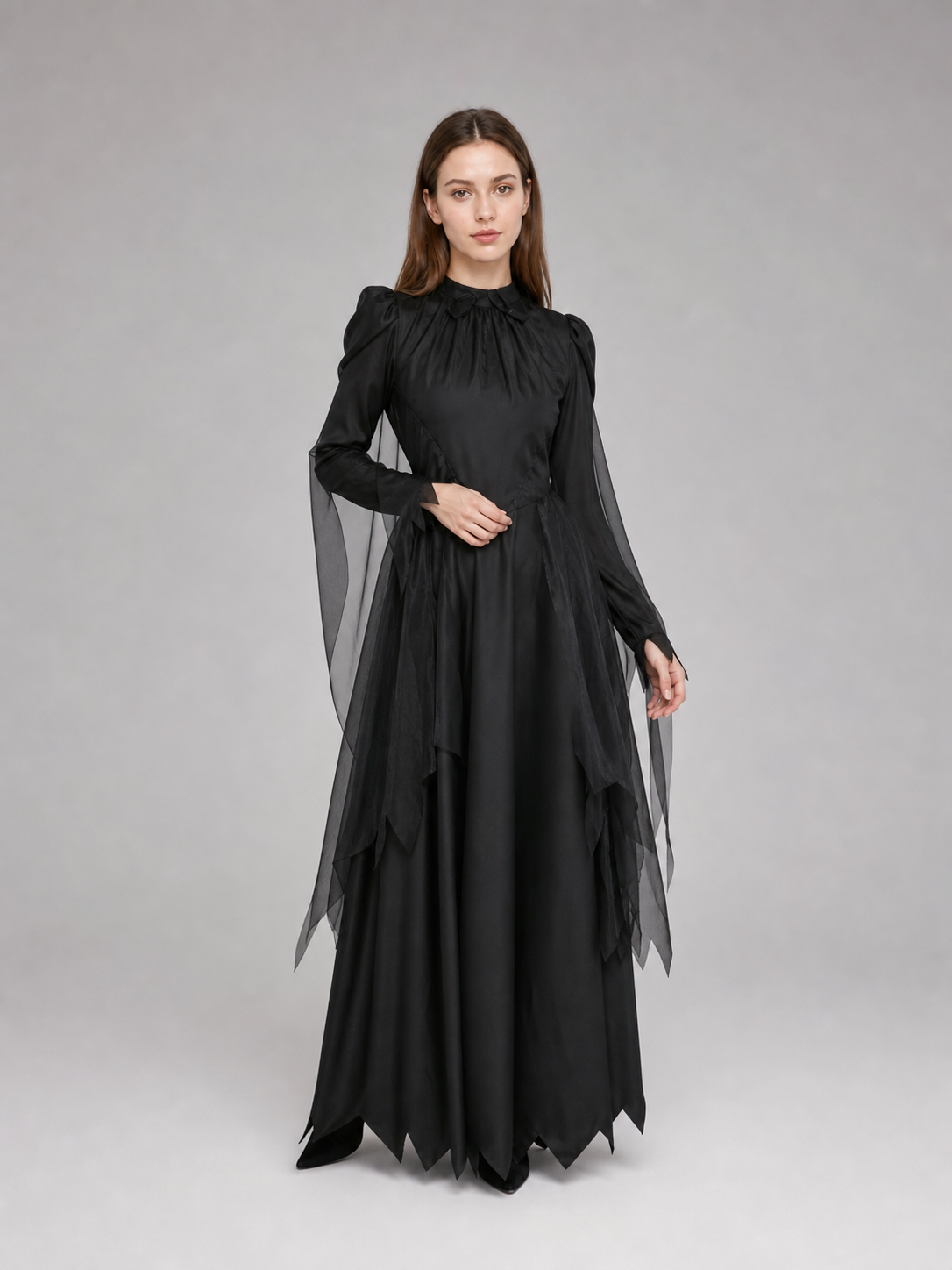 Gothic hooded costume for Halloween and parties