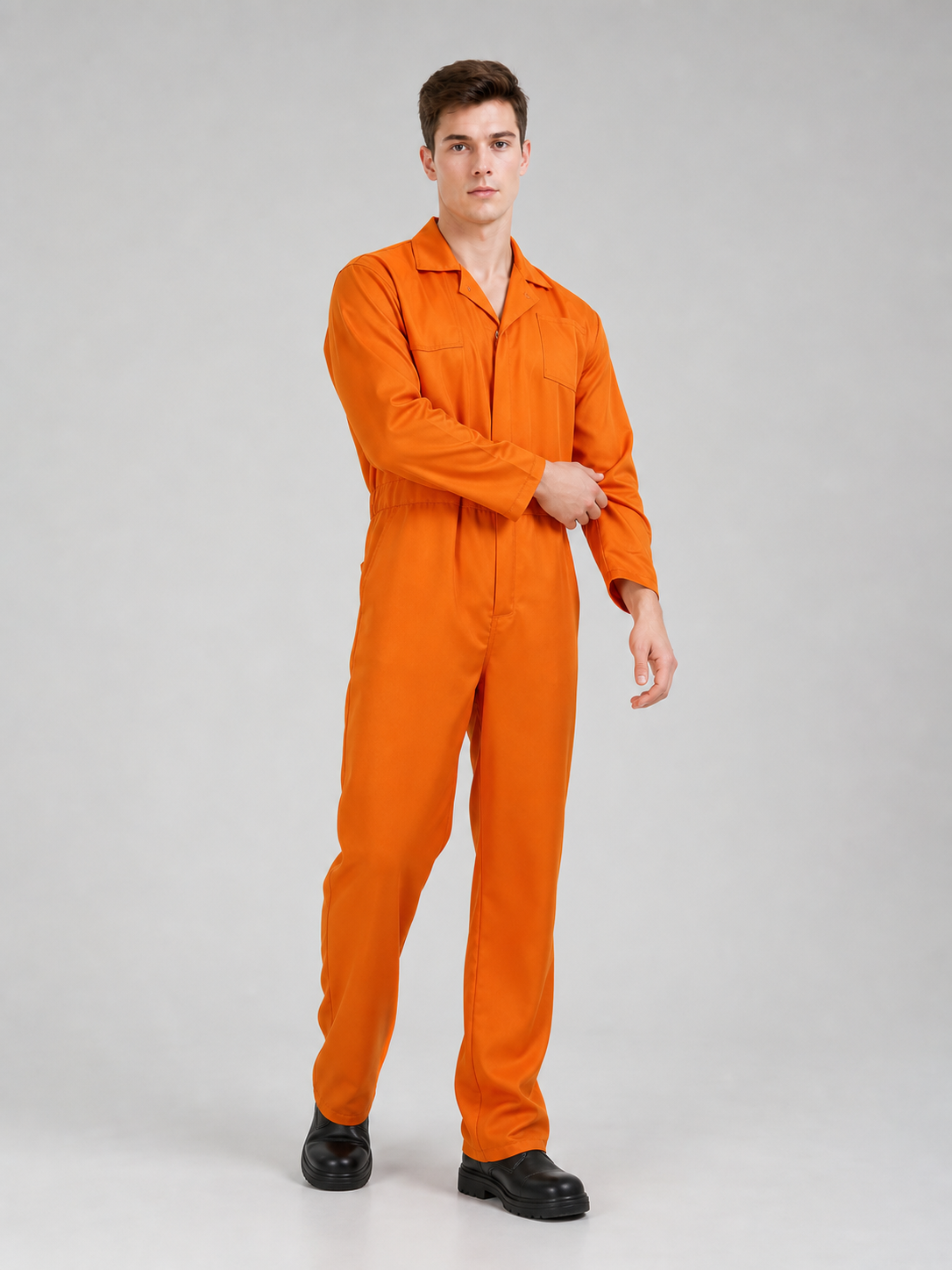 Orange Jumpsuit with Accessories