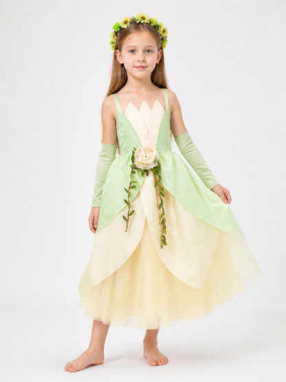 Princess Costume with Flowers for Halloween