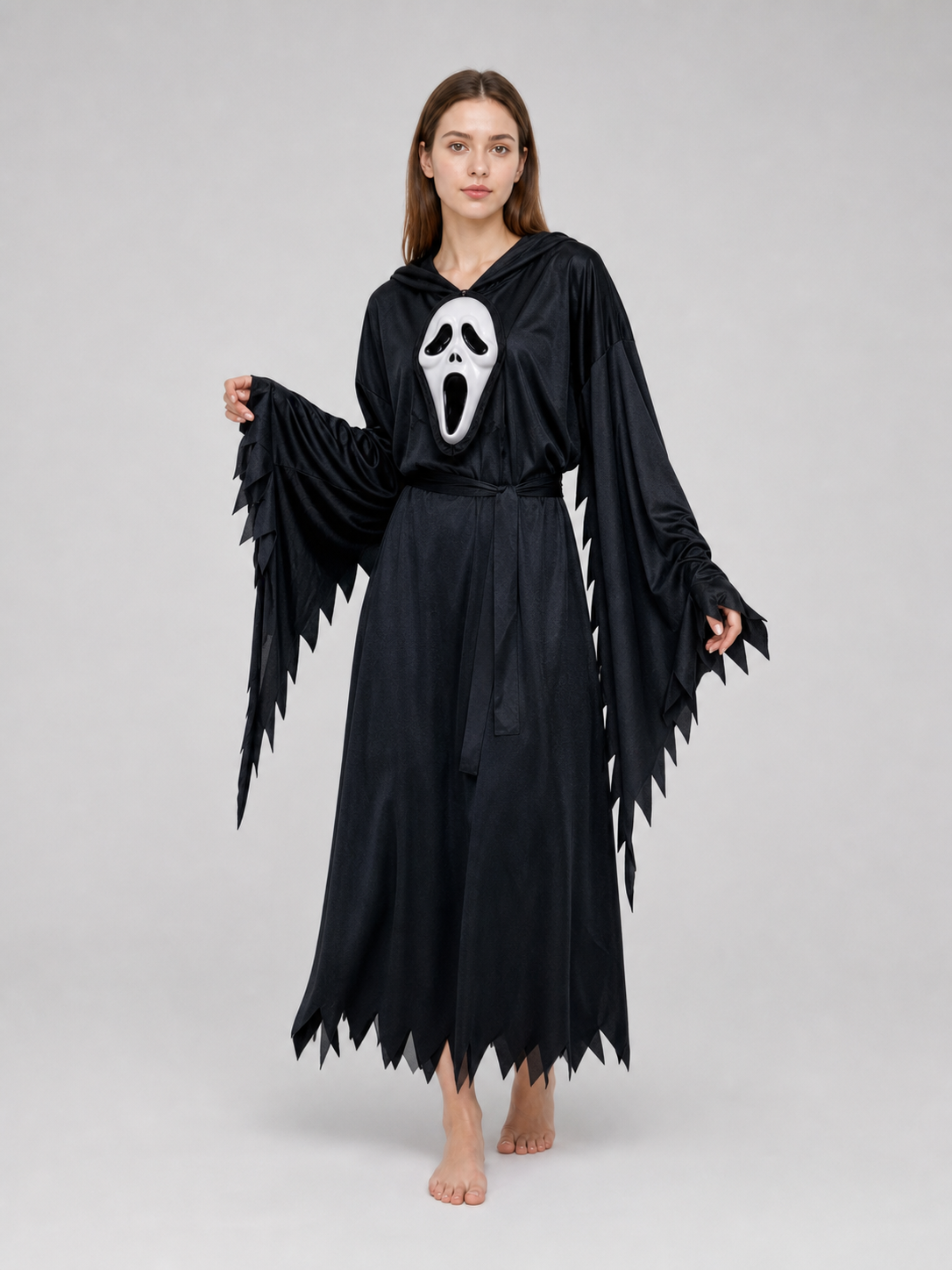 Halloween Grim Reaper Costume with Hood