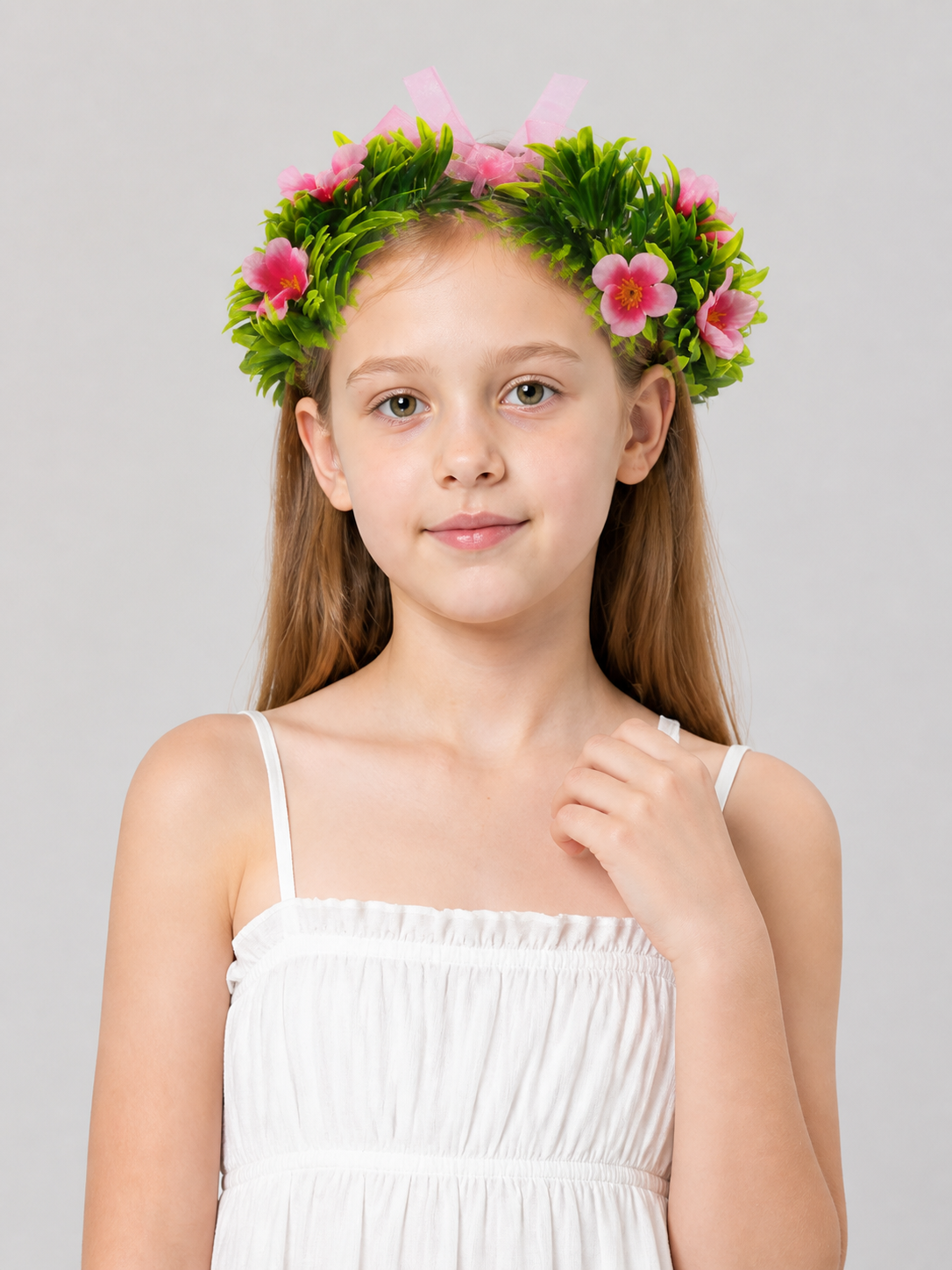 Halloween Carnival Headband with Floral Decoration Costume Headwear detail