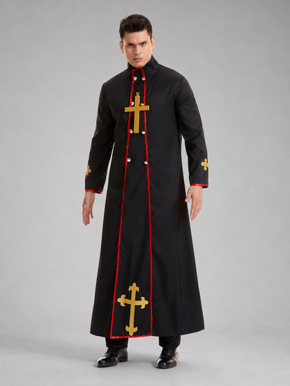 Religious Robe with Crosses and Red Trim