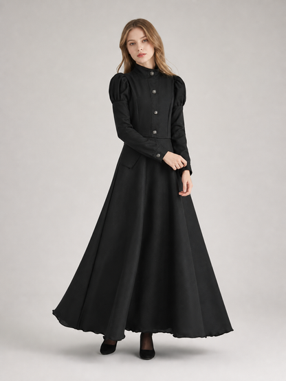 Cosplay Costume: Black Dress and Pointed Hat