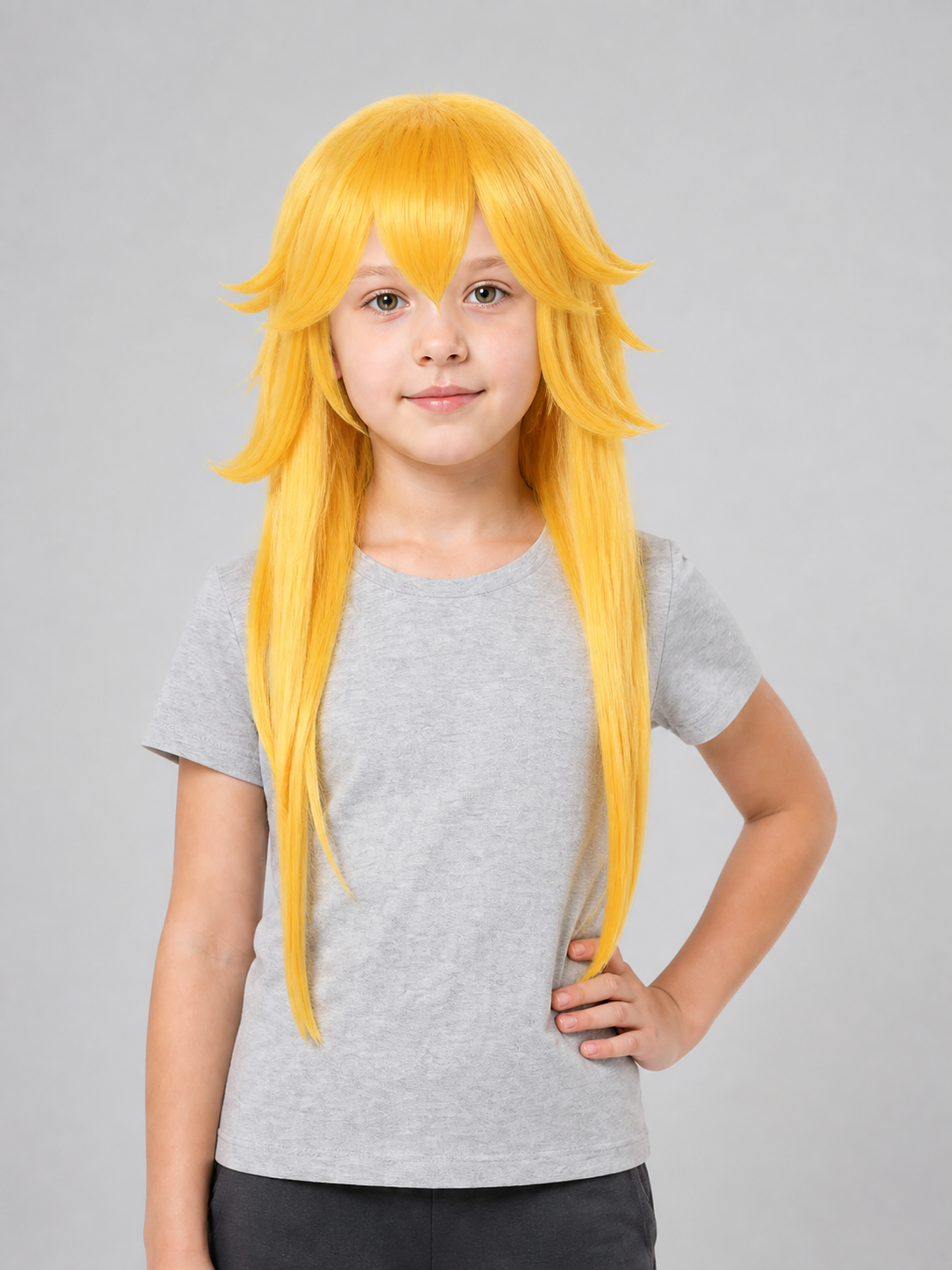 Golden Carnival Wig for Halloween and Cosplay Costume Wigs detail