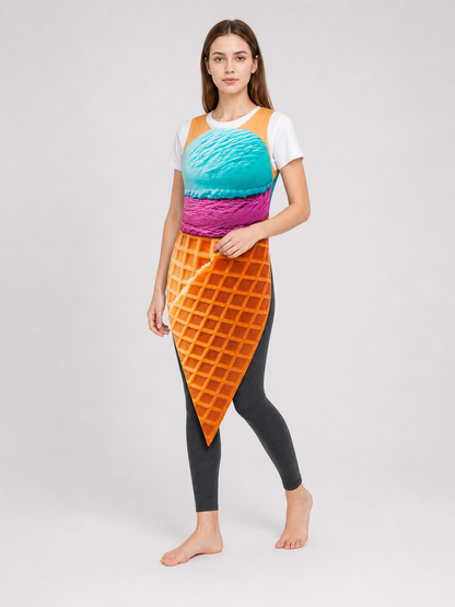 Ice Cream Cone Costume for Parties