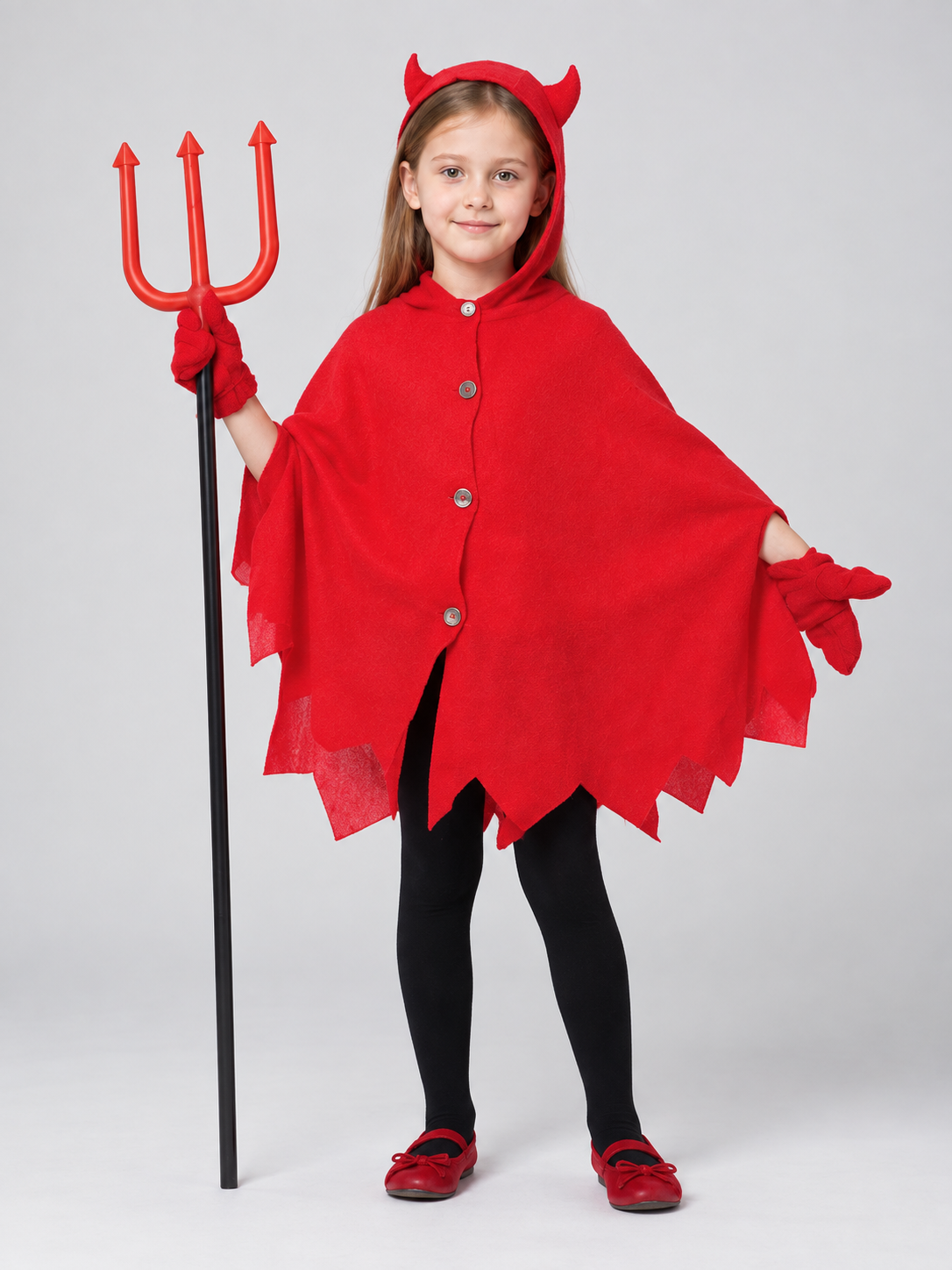 Children’s Carnival Costume with Hood and Horns product detail
