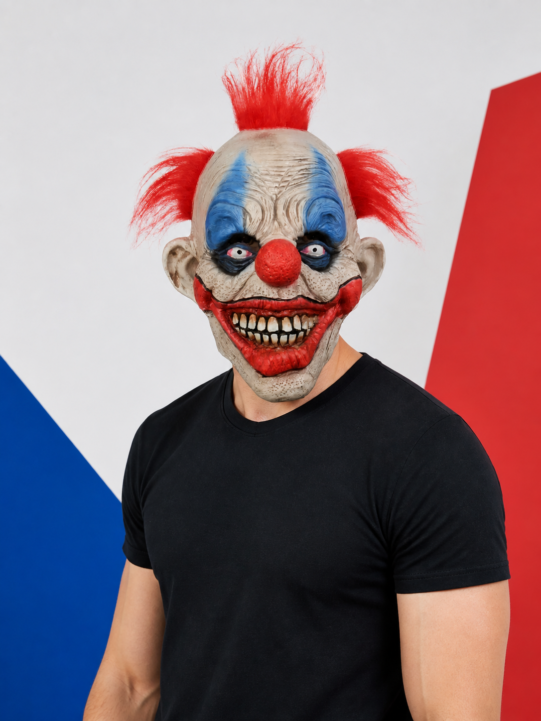 Scary Clown Carnival Mask for Halloween Costume Masks detail