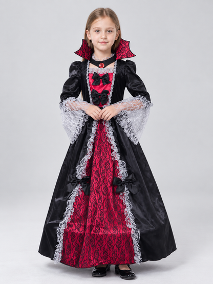 Children's Vampire Costume with Red Bow Costume Accessories detail