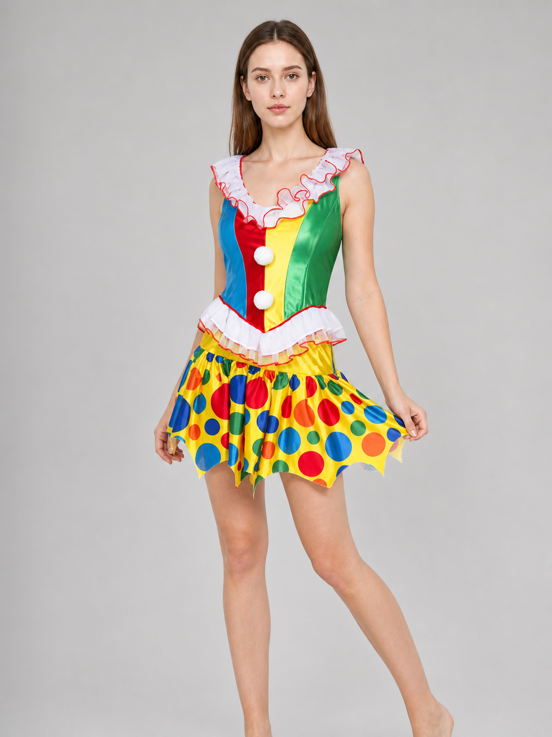 Bright Clown Costume for Parties and Carnival