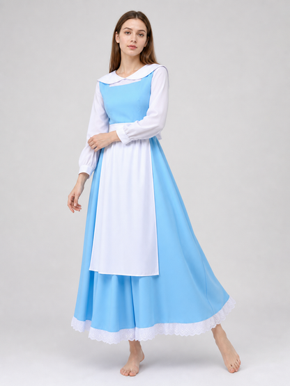 Cosplay Costume with Dress and Apron