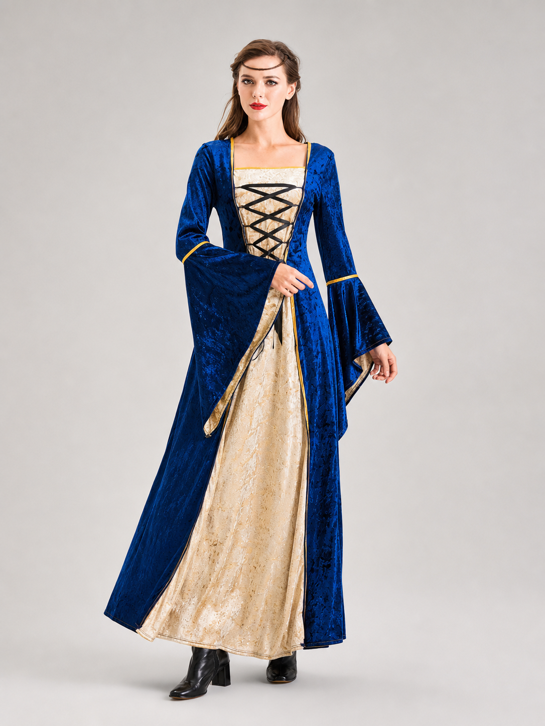 Vampire Costume — Long Court Dress for Cosplay