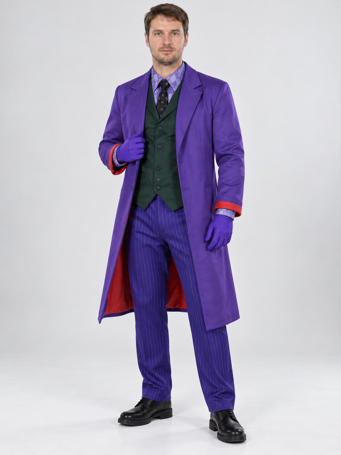 Joker cosplay costume purple with green vest