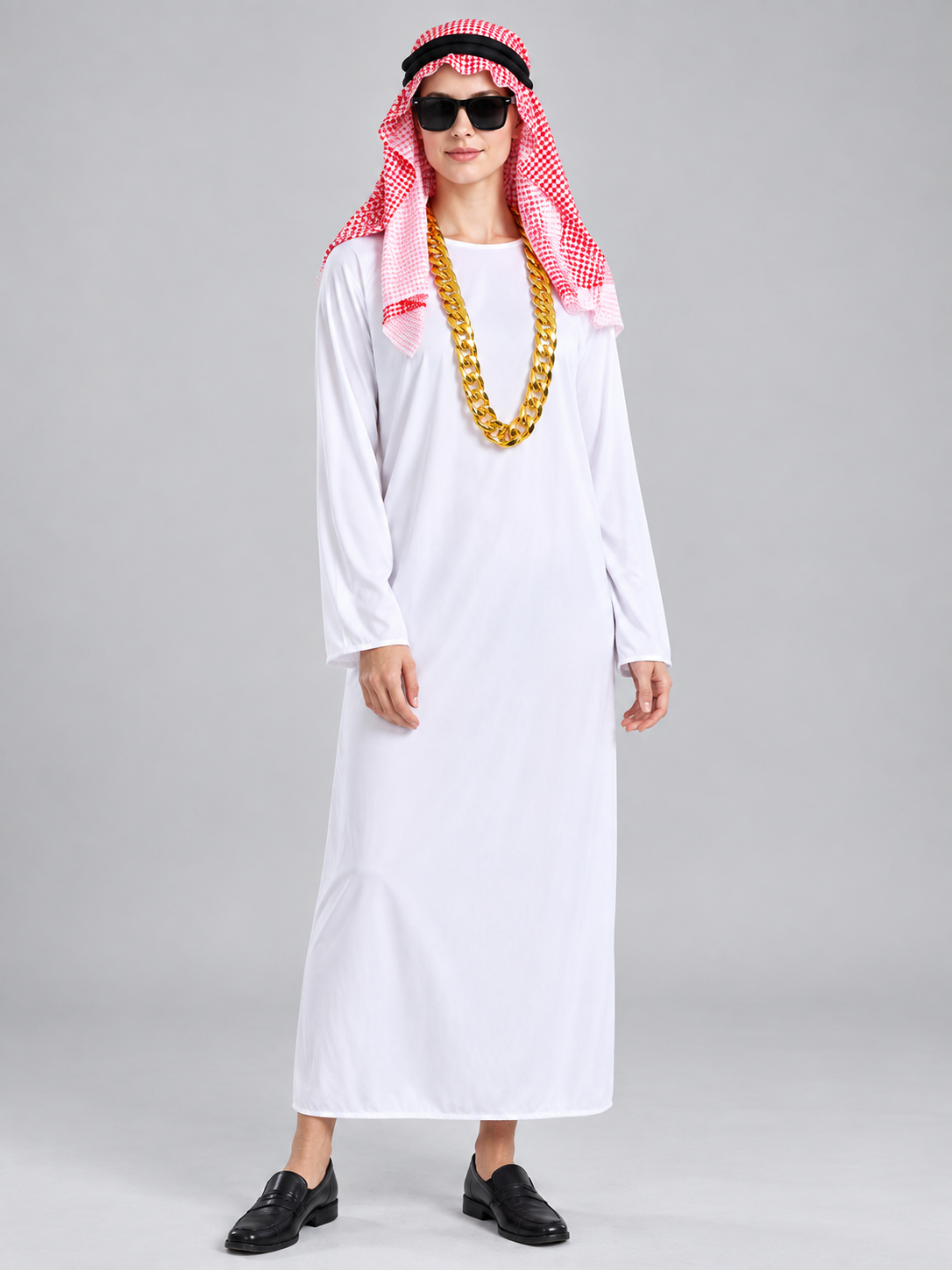 Carnival Costume with White Tunic and Accessories Costume Accessories detail