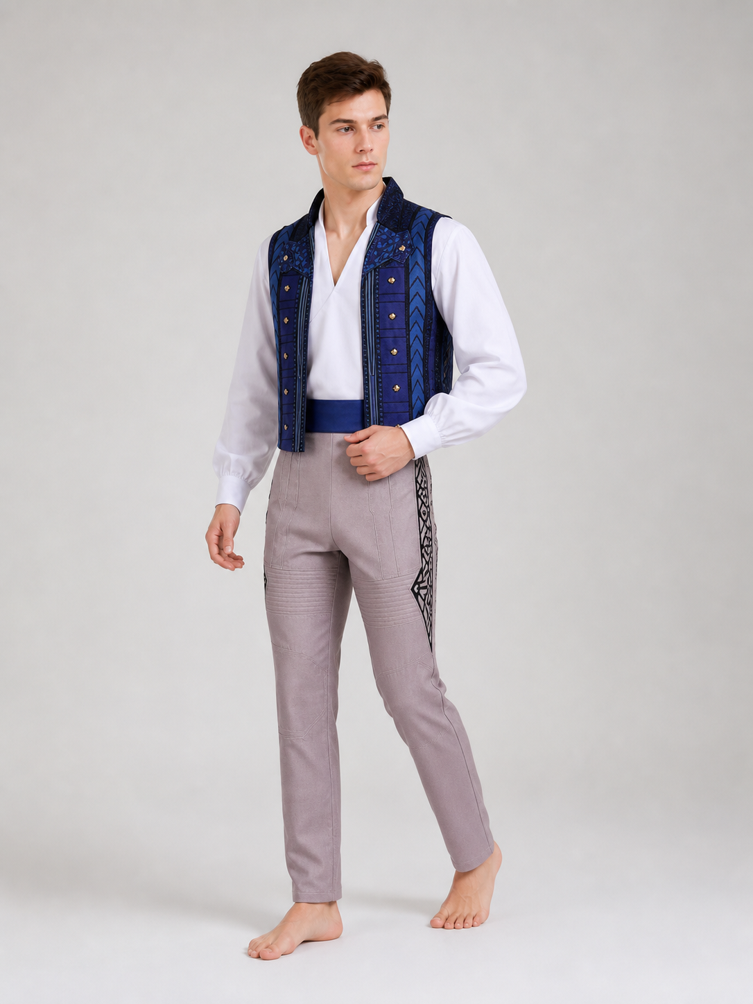Fiyero "Wicked" Cosplay Costume: Vest, Shirt, Pants