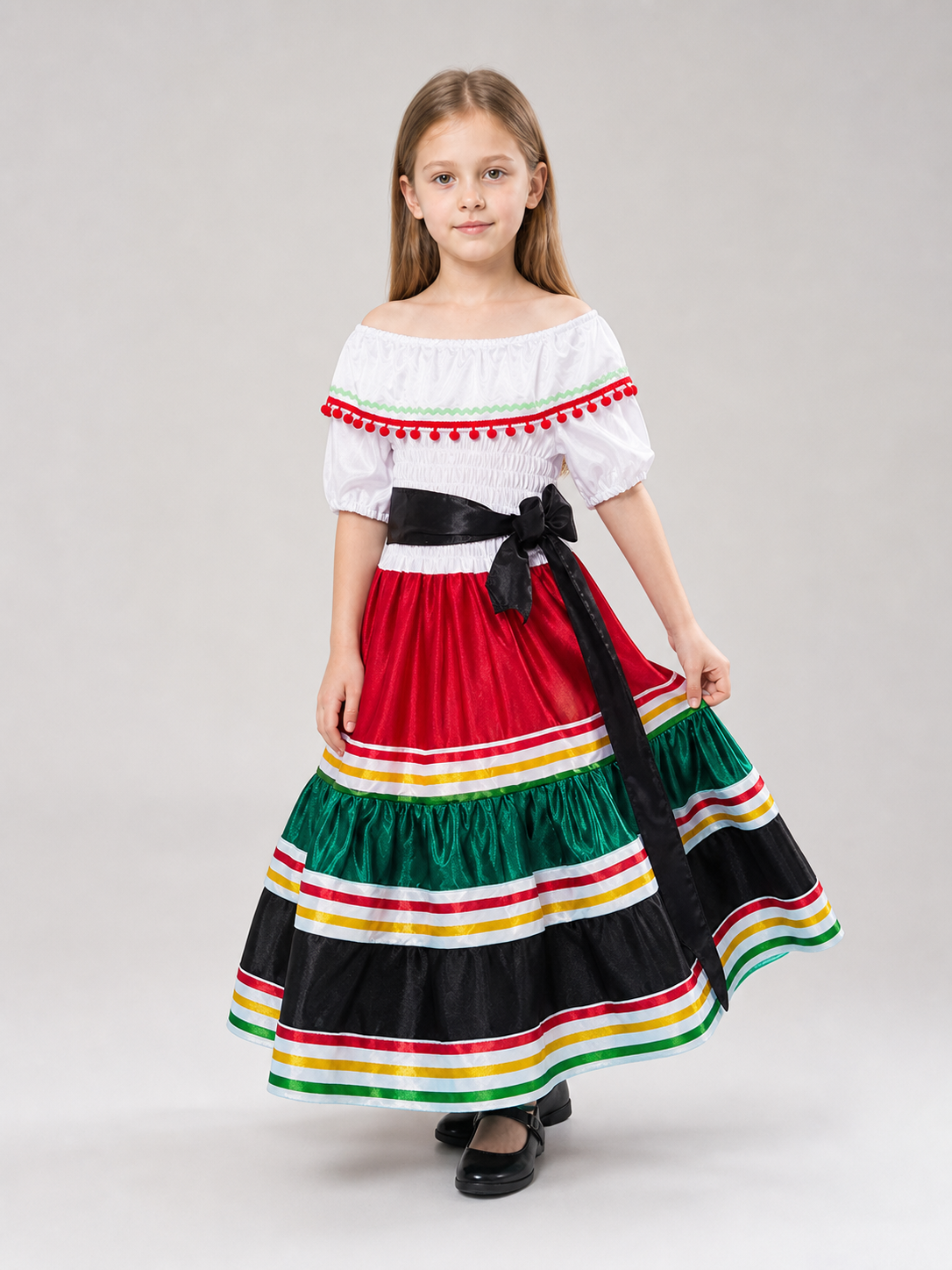 Mexican-Style Folk Dress for Celebrations