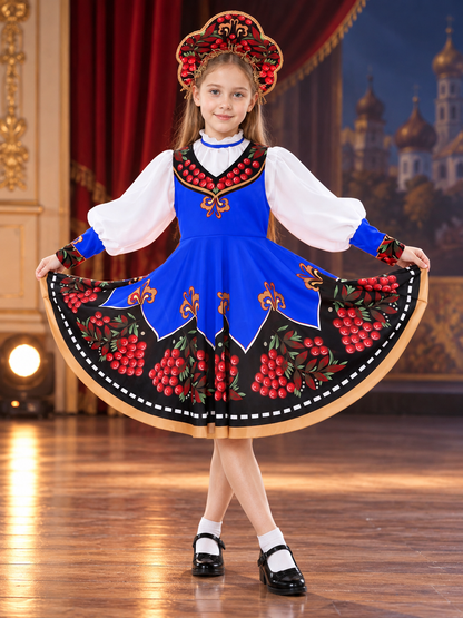 Russian-Style Stage Costume with Sarafan Costumes detail