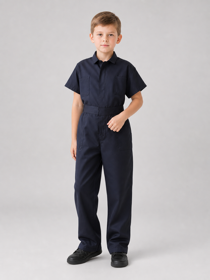 Practical children's short-sleeve jumpsuit