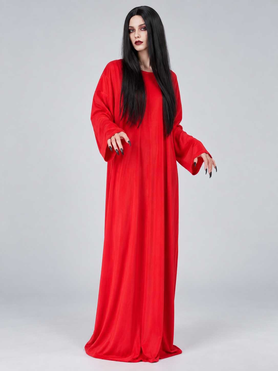 Vampire Costume: Long Red Kaftan Dress