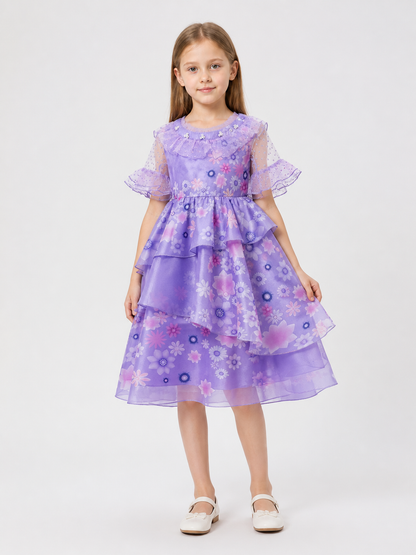 Halloween Princess Costume with Flowers Costumes detail