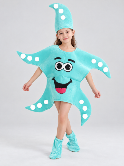 Kids' Starfish Costume with Headpiece