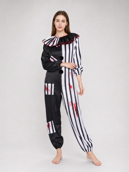 Evil Clown Carnival Costume for Halloween and Stage
