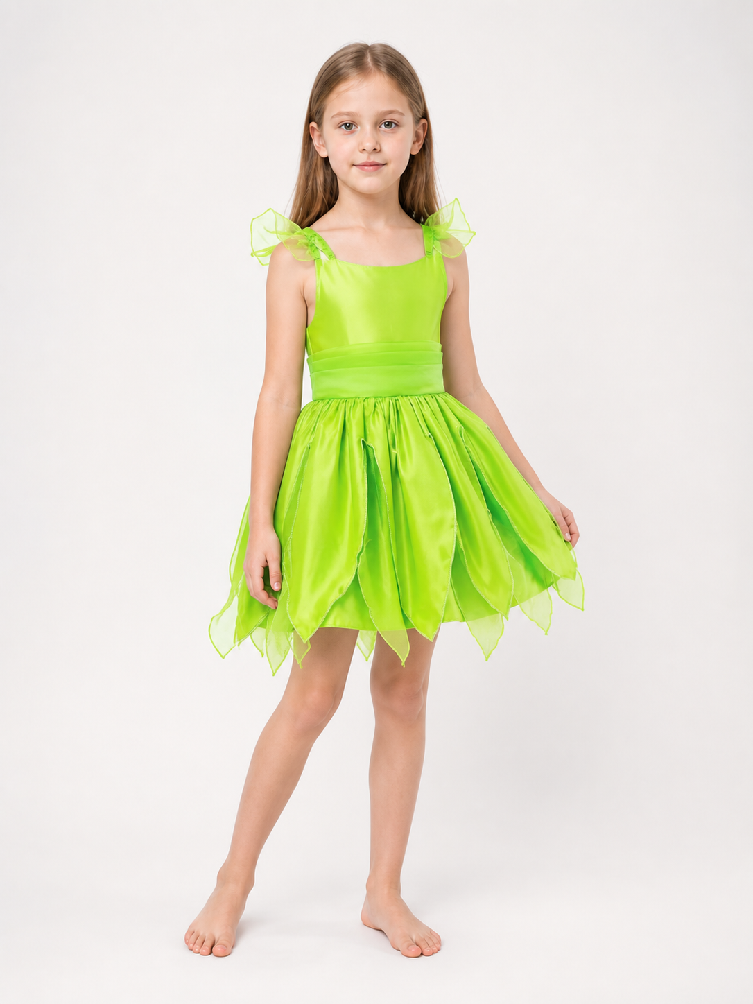 Bright Green Carnival Costume for Halloween and Cosplay Costumes detail