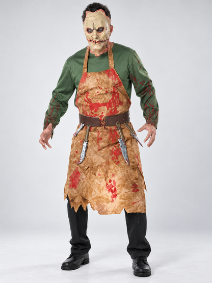 Monster Costume with Mask and Apron Costume Masks detail