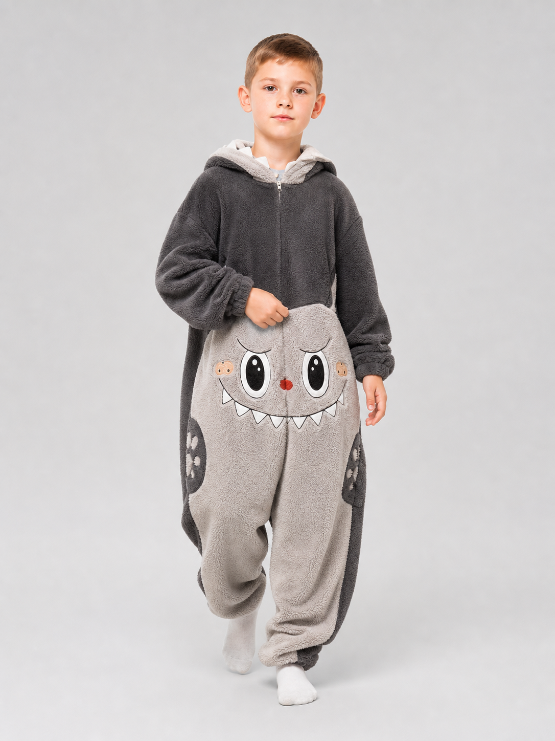 Hooded Carnival Jumpsuit Costume