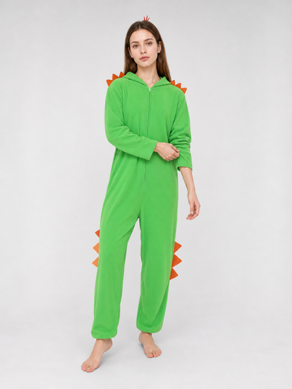 Green Hooded Dinosaur Costume
