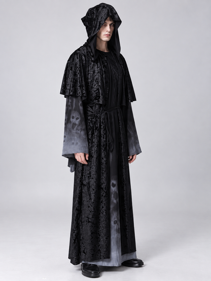 Vampire Costume: Black with Hood and Cape