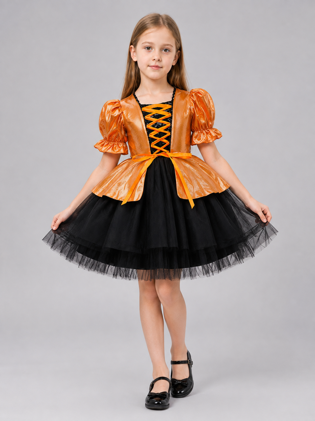 Children's Costume Dress with Puff Sleeves Costume Dresses detail