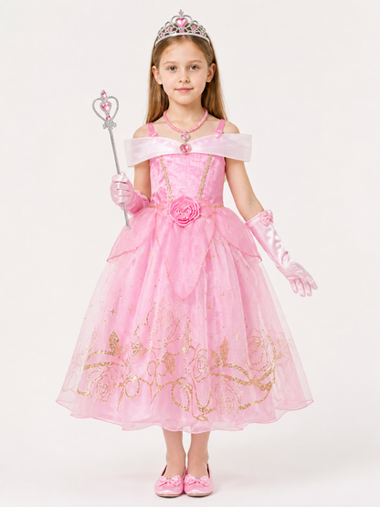 Pink Dress Princess Costume for Halloween
