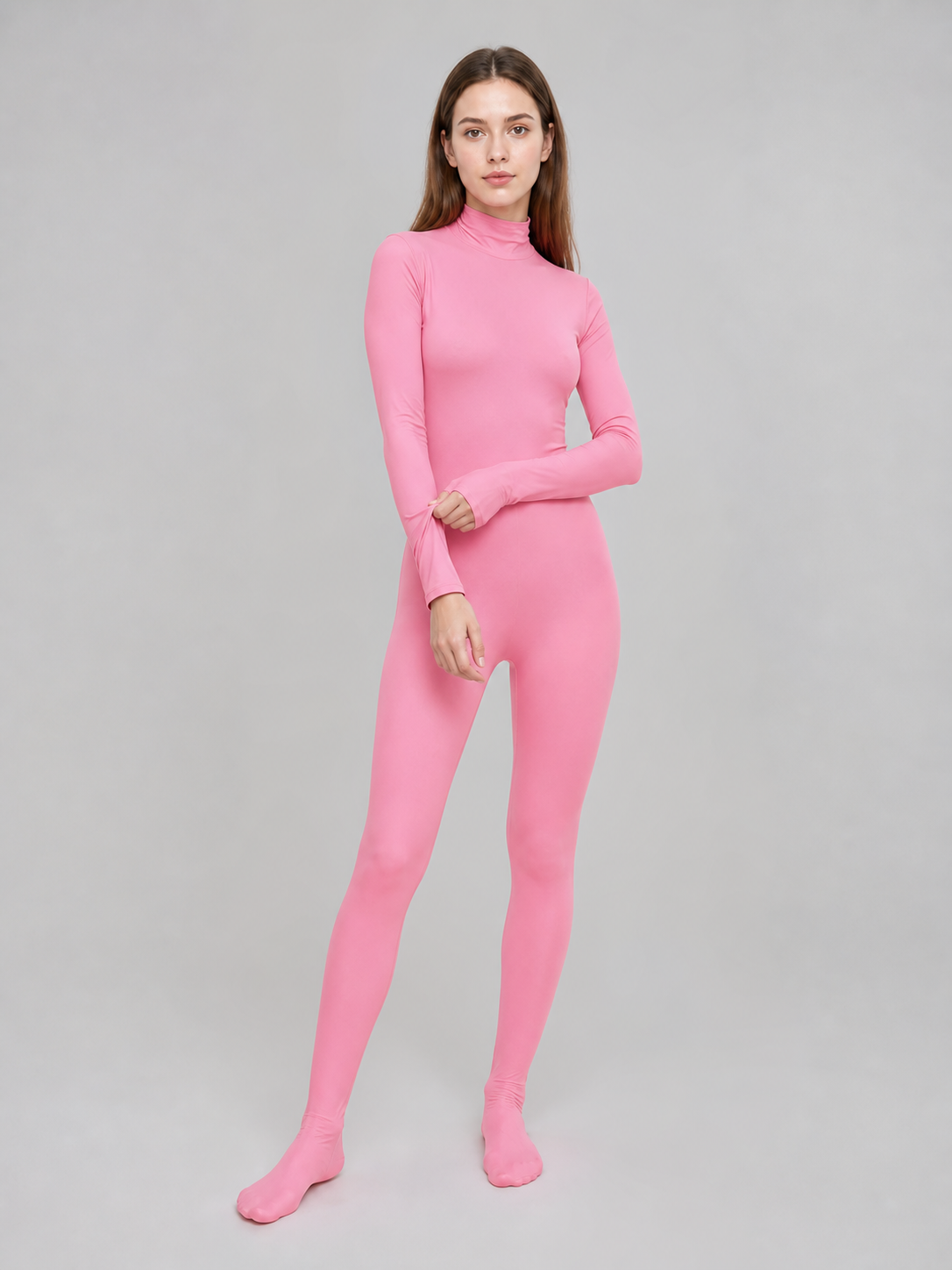 Pink One-Piece Hooded Cosplay Costume