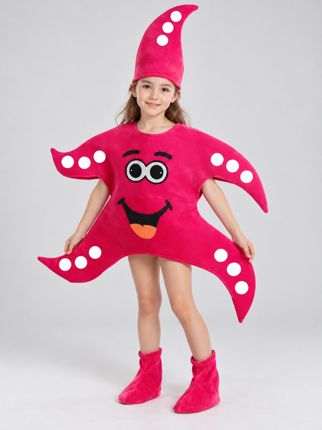 Bright pink carnival costume with tentacles