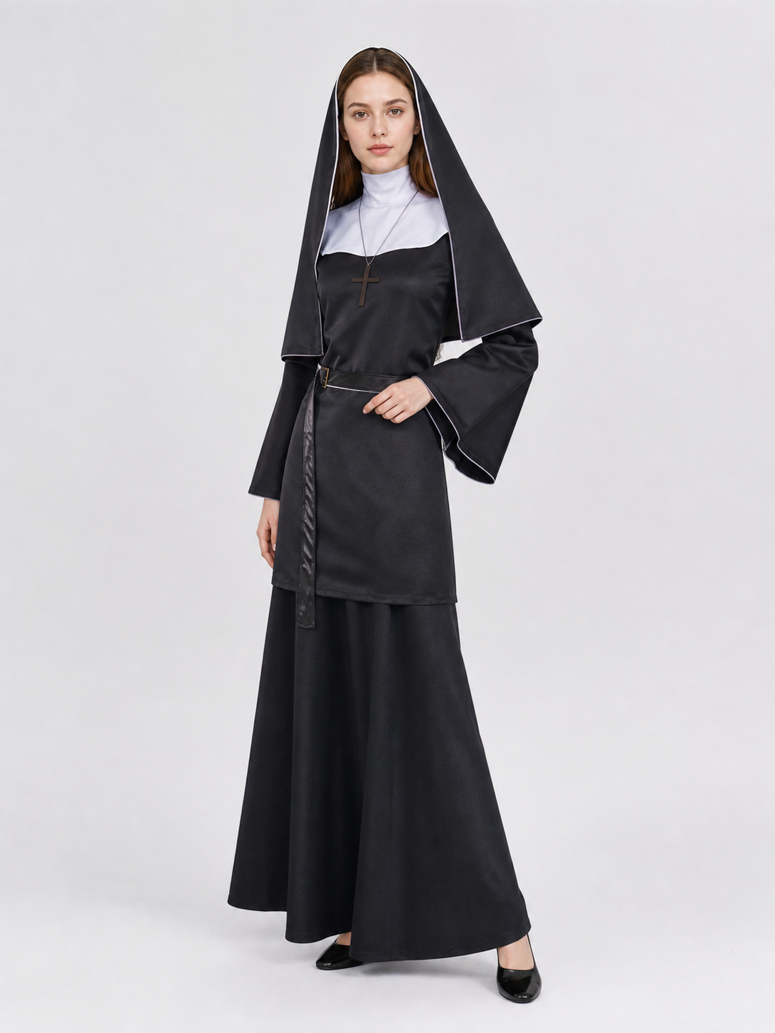 The Nun Cosplay Costume, Black-and-White Look