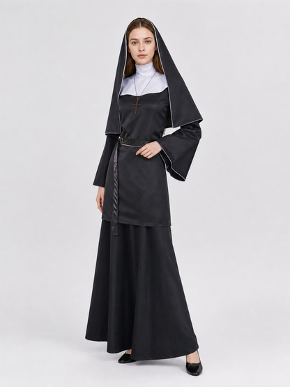 The Nun Cosplay Costume, Black-and-White Look