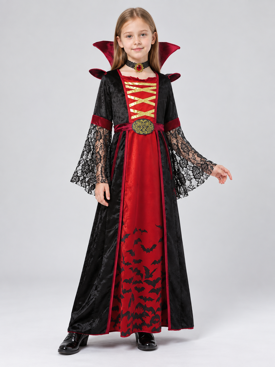 Vampire Costume: Dress with Choker