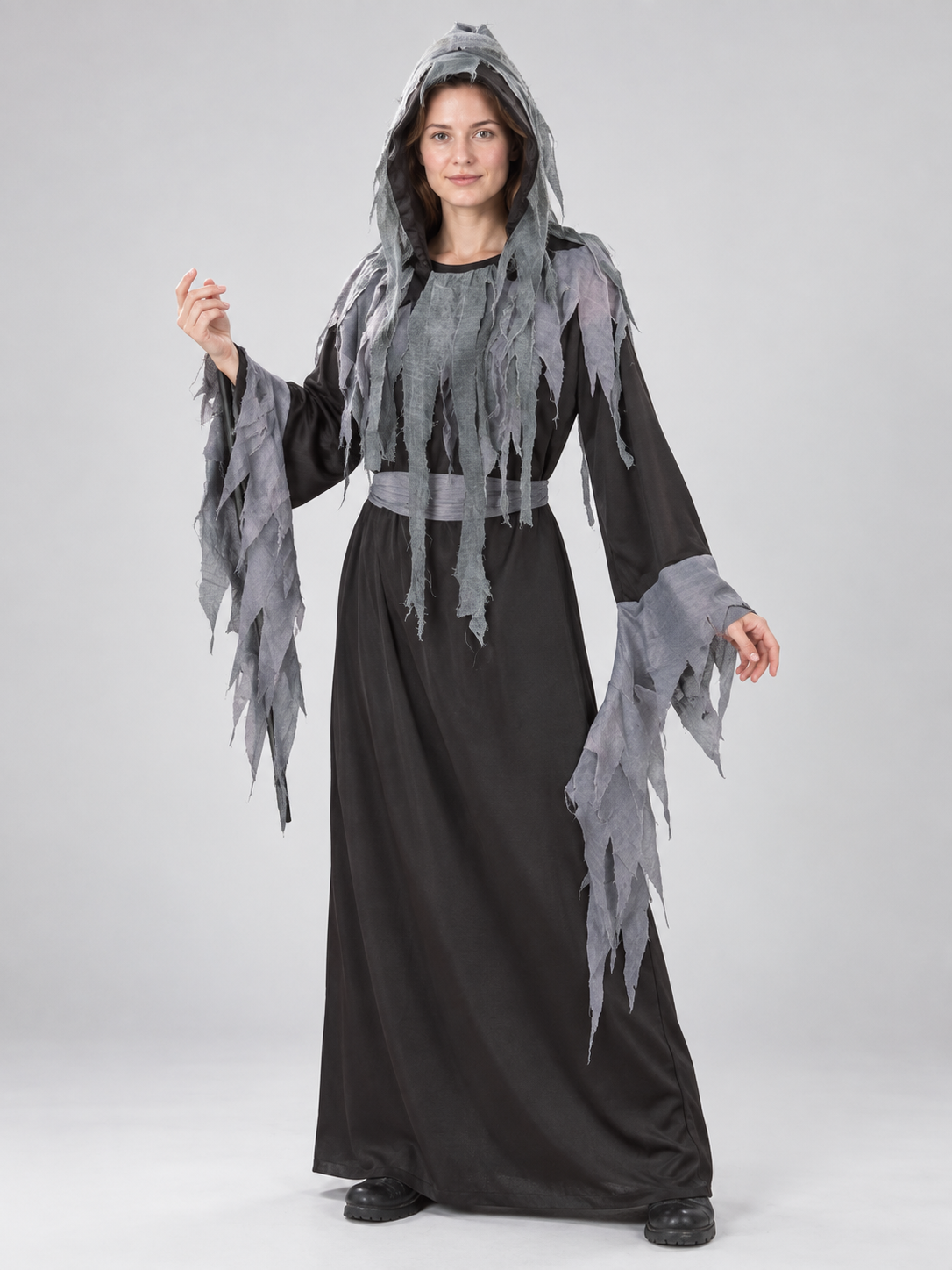 Vampire Costume with Hood, Cape, and Belt