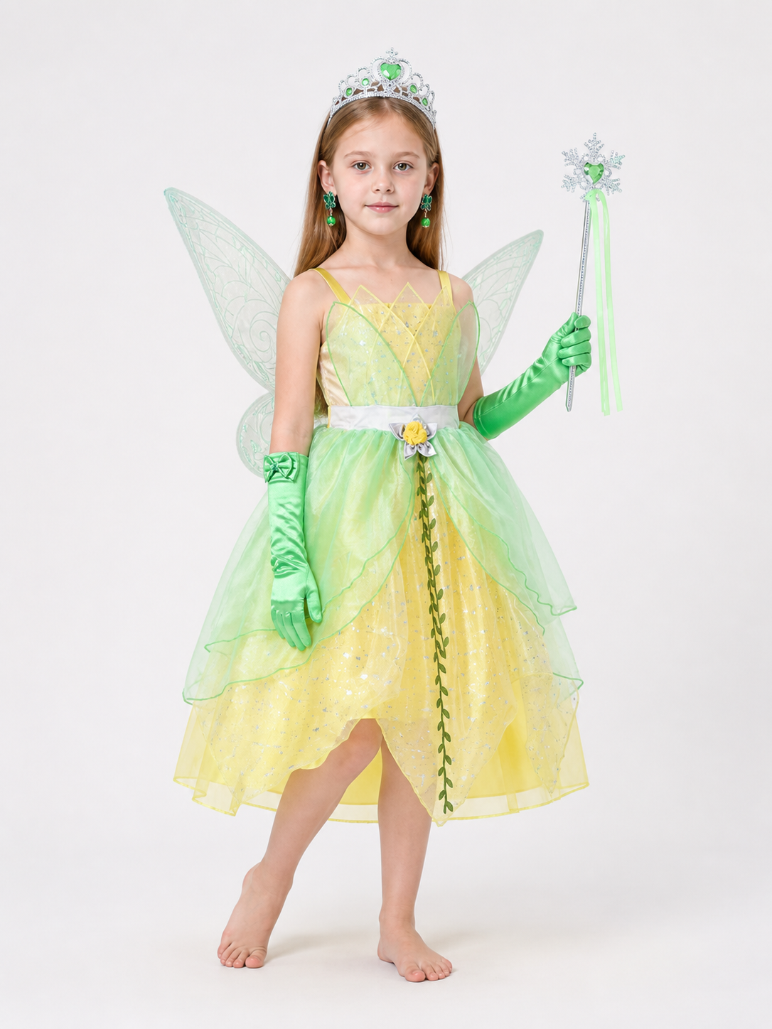 Green Princess Costume for Halloween Costumes detail