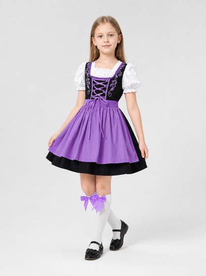 Dirndl Carnival Dress with Apron and Accessories